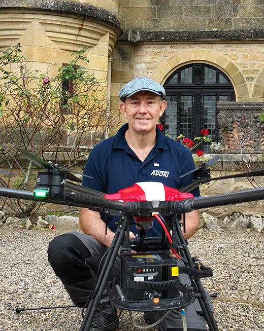 Eric Patenet, dirigeant d’Adoki société de service par drone en Dordogne